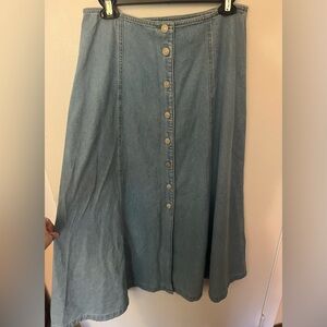 Vintage Jones Denim Midi/ Maxi Skirt